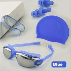 Silicone Swimming Goggles Set - Safe & Stylish Pool Gear