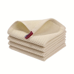 6pcs Waffle Washcloth Dish Towels Absorbent Quick Drying Small Square Towel