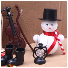 20pcs Mini Fairy Tale Scene Props Wooden Elf Door DIY Christmas Decorations