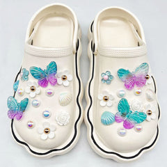 28pcs Colorful Butterfly Set for Clog Sandals DIY Accessories
