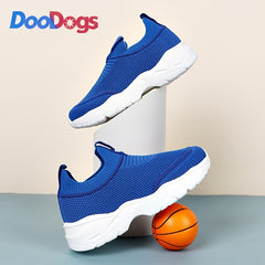 DooDogs Boys Casual Knit Sock Shoes Lightweight Slip on Sneakers