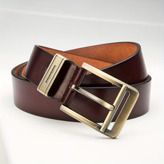 Men's PU Leather Business Belt Square Buckle Waist Strap Belt