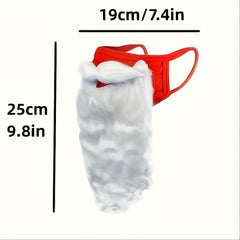 Christmas Beard Mask Holiday Funny Beard Mask Decoration