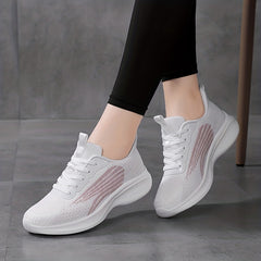 Breathable Mesh Walking Shoes Soft Sole Athletic Sneakers For Women