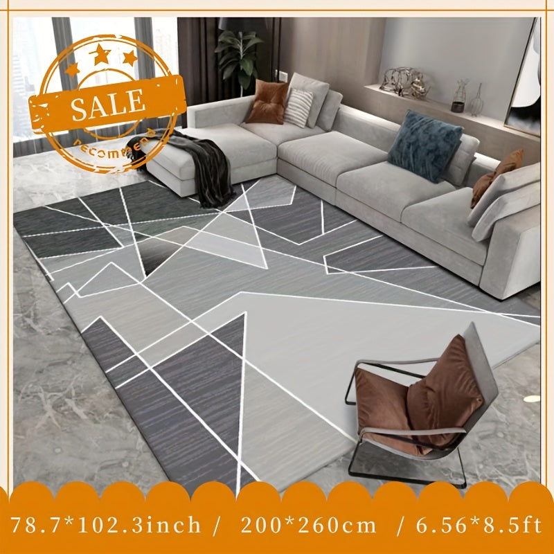 Geometric Area Rug Soft Fluffy Carpet for Living Room and Bedroom
