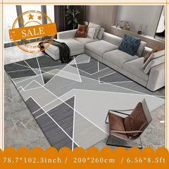Geometric Area Rug Soft Fluffy Carpet for Living Room and Bedroom