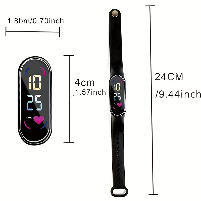 LED Touch Screen Sports Watch for Couple & Kids