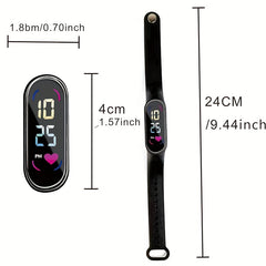 LED Touch Screen Sports Watch for Couple & Kids