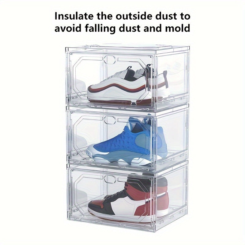 Transparent Shoe Box Shoe Storage Container Stackable Sports Shoe Storage