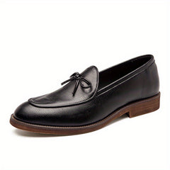 Men's Bowknot Loafer Shoes Non slip Slip On Shoes