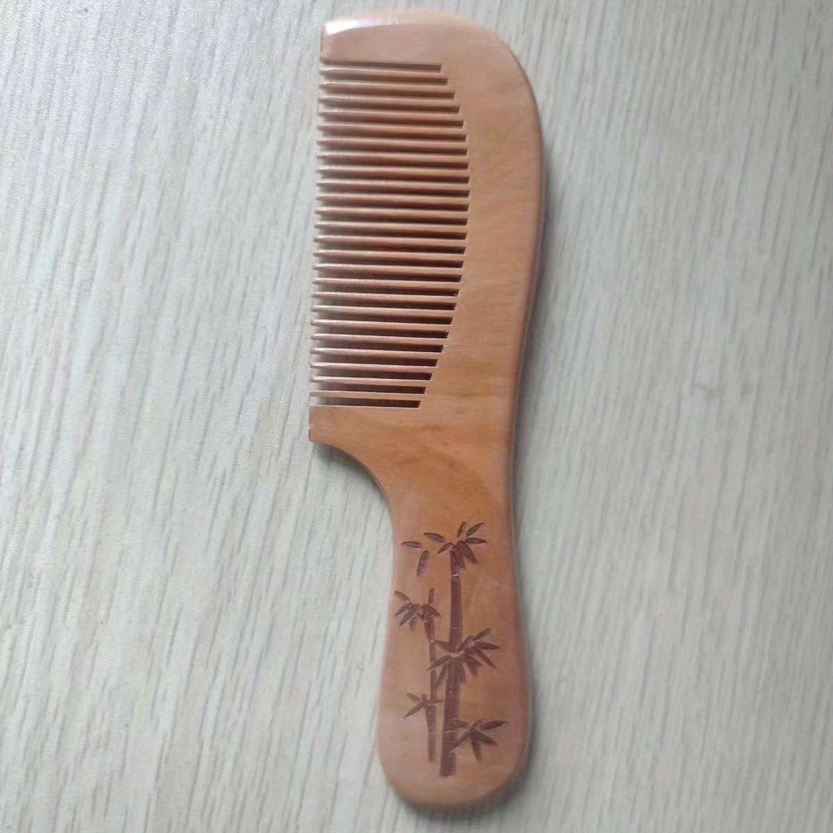 Large Peach Wood Comb Anti Static Portable Cosmetic Comb Gift Comb