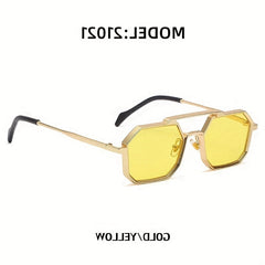KAJILA Steampunk Style Sunglasses Metal Frame UV Protection Glasses