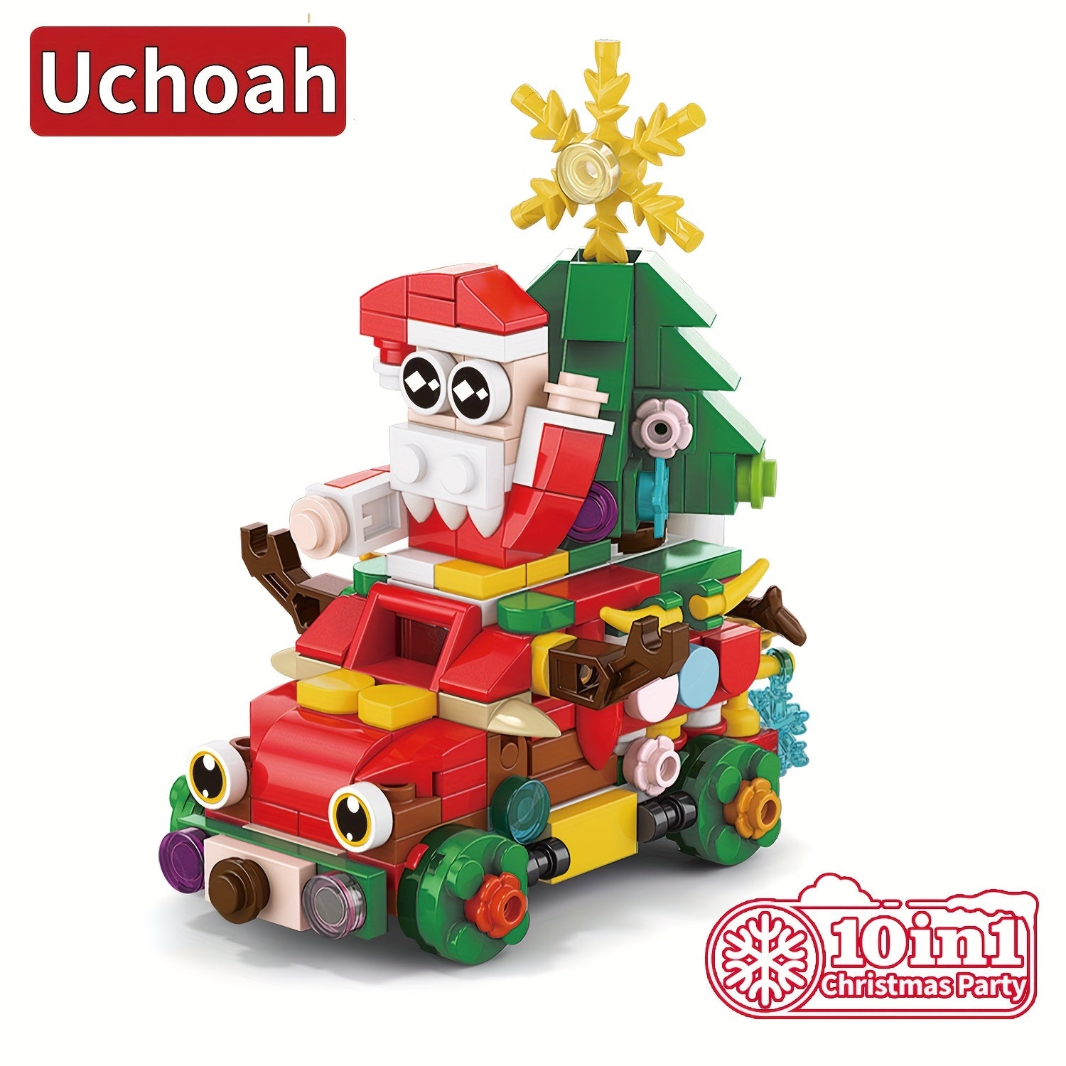 352pcs Christmas Building Blocks Set Santa Reindeer Tree Wreath Snowman