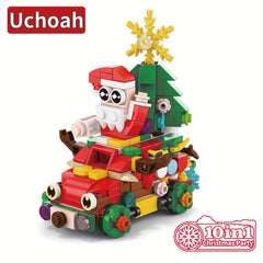 352pcs Christmas Building Blocks Set Santa Reindeer Tree Wreath Snowman