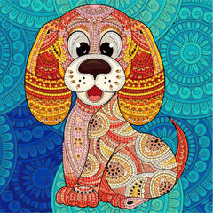 Dog Diamond Painting Kit for Beginners - DIY 5D Diamond Art