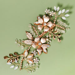 Bridal Rhinestones Flower Hair Clips Wedding Hair Accessories