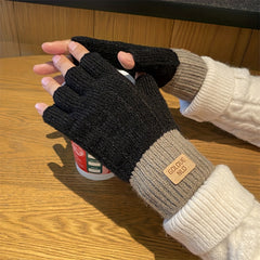Meromibe Winter Warm Half Finger Gloves One Size Fits All