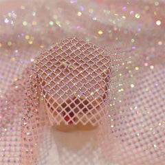 1pc Shine Stretch Fabric DIY Clothes AB Drill Cloth