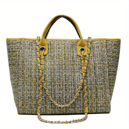 Large Capacity Shoulder Bag Top Handle Portable Handbag