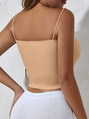 3pcs Solid Cami Tops Spaghetti Strap Women's Lingerie