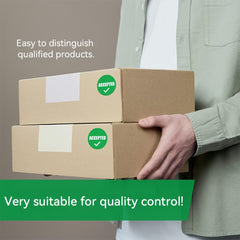 500pcs Acceptance Stickers for Inventory Control