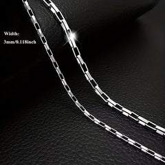 Titanium Steel Necklace Long Box Chain Men's Women's Jewelry