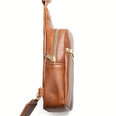Stylish Small Shoulder Bag with Woven Strap for Women