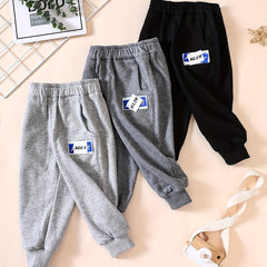 3pcs Boys Letter Print Active Sweatpants Comfortable Jogger Pants