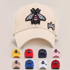 Bee Patch Baseball Cap Anime Couple Dad Hat Unisex Sun Hats