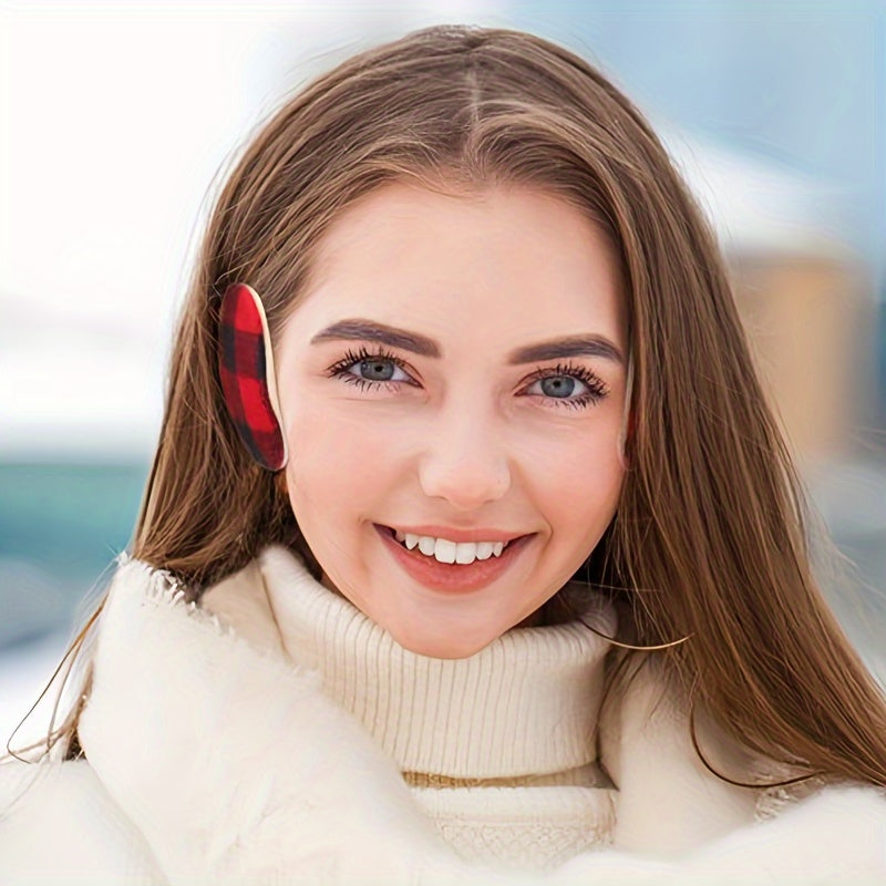 4 Pairs Bandless Thick Winter Ear Covers for Women Men