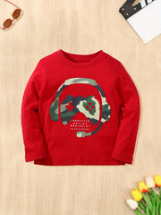 Boy's Game Controller & Headphone Graphic Long Sleeve Tee