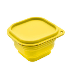 Outdoor Picnic Camping Foldable Silicone Bowl with Cover Dishwasher Safe