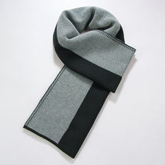 Men's Vertical Stripes Thick Scarf Warm