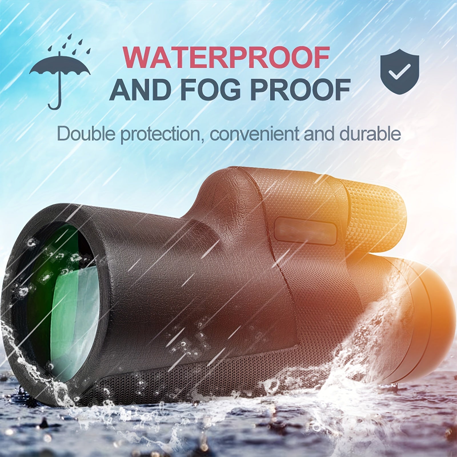 HD 12x50 Monocular Telescope for Outdoor Concerts and Wildlife