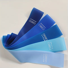 5pcs Solid Silicone Resistance Rope for Fitness Stretching Band