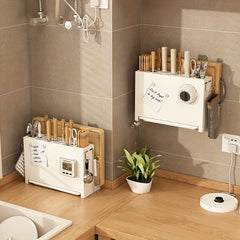Wall Hanging Storage Shelf for Utensils and Cutlery