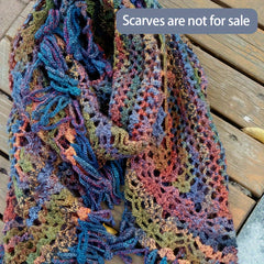 Rainbow Gradient Wool Yarn for DIY Scarf