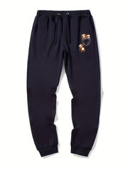 Sloth In Pocket Graphic Drawstring Joggers Men's Sweatpants