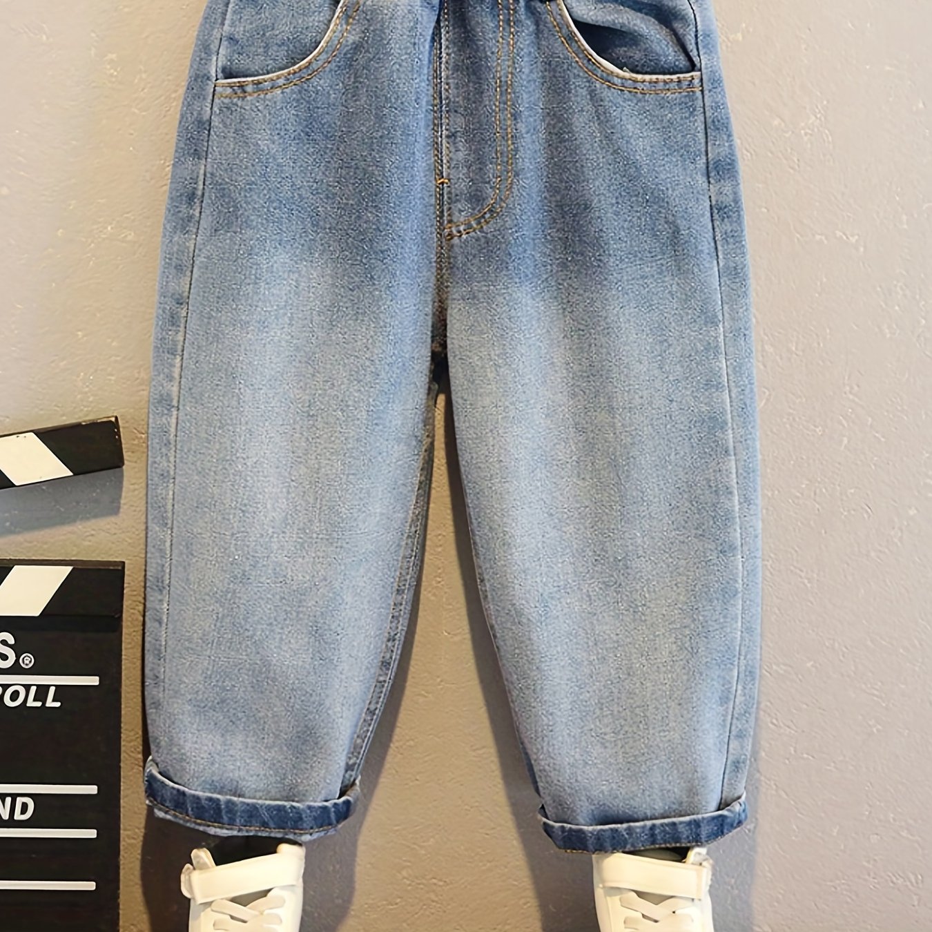 Boys Gradient Denim Pants Spring Autumn Casual Jeans