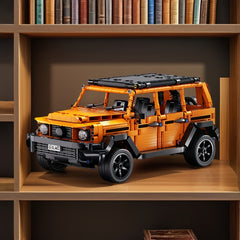 Stylish Orange Off Road Vehicle Building Block Set