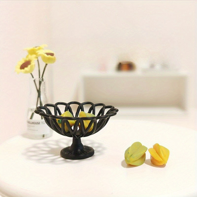 Mini Doll House Fruit Plate Toy Scene Decoration