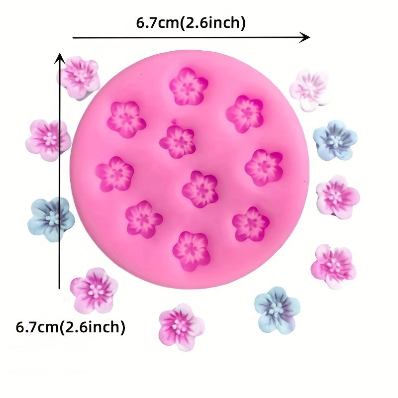 6inch Polymer Clay Flower Pendant Earrings Silicone Mold