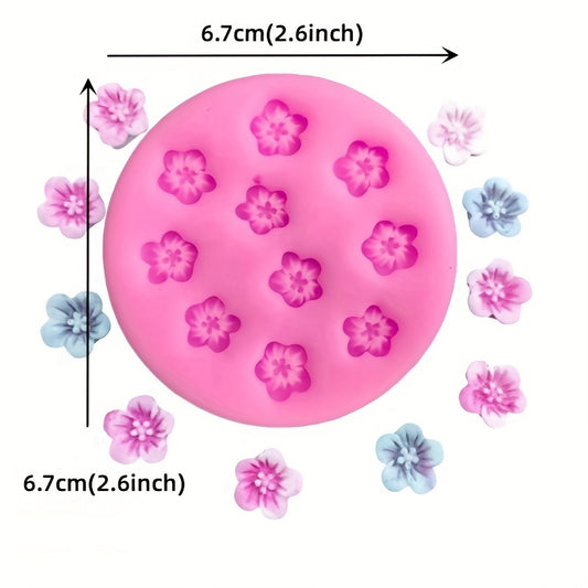 6inch Polymer Clay Flower Pendant Earrings Silicone Mold