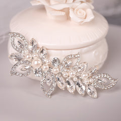 Crystal Rhinestone Bridal Barrettes Hair Clips for Bride