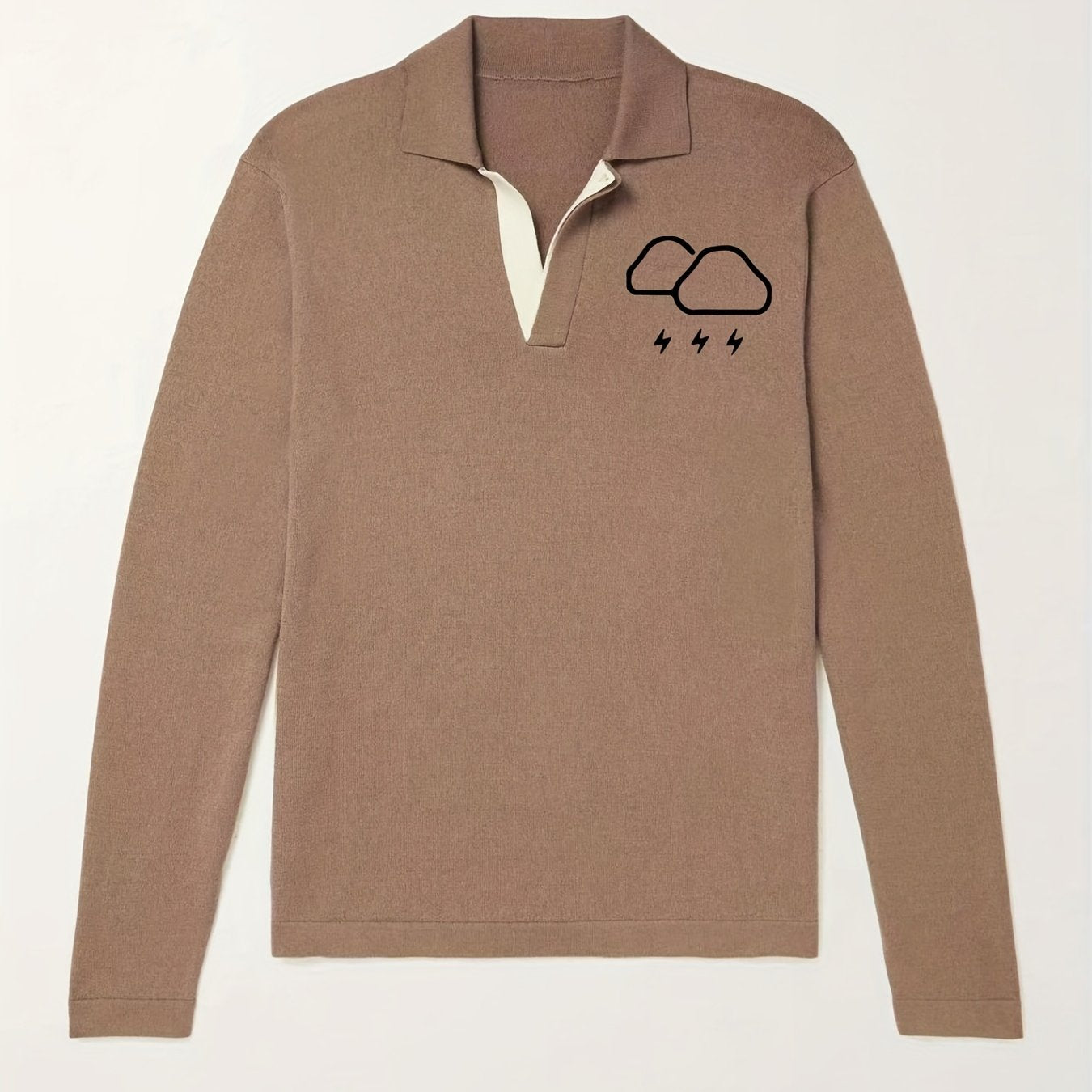 Men's Thunderstorm Knit Polo Shirt for Winter