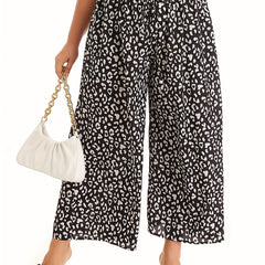 Dalmatian Print Wide Leg Pants