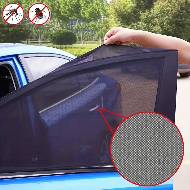4pcs Car Window Sun Shade Protect Your Baby & Kids from UV Rays & Bugs