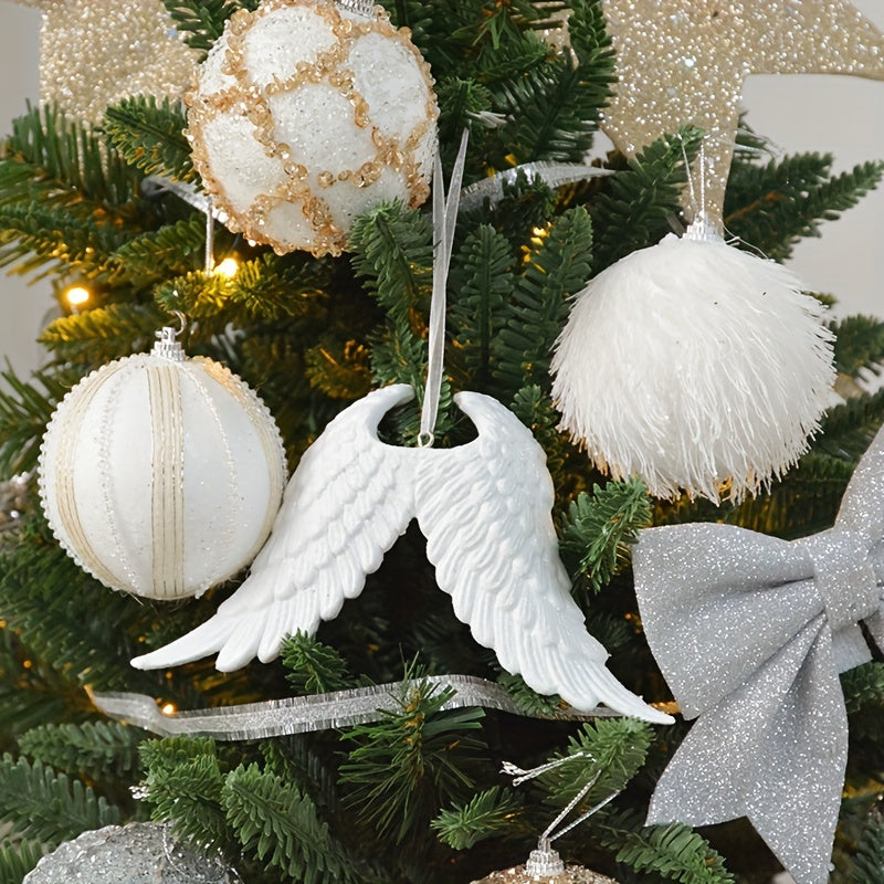 Angel Wing Resin Christmas Tree Ornament For Family Party Decor