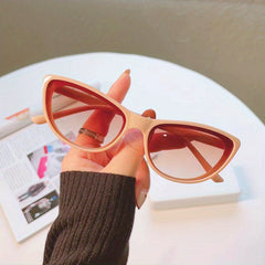 Cat Eye Small Frame Sunglasses For Women Hip Hop Funny Photo Glasses