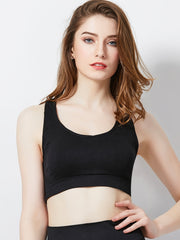 3pcs Racerback Sports Bras Padded High Impact Support Gym Yoga Fitness Bra
